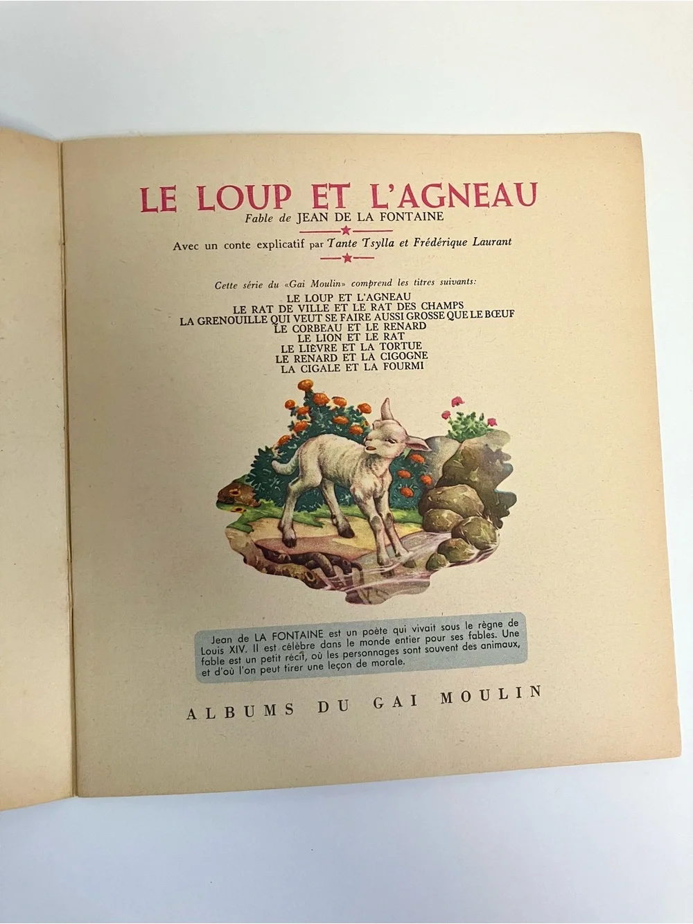 Livres Vintage 60s Fable de la Fontaine Mulder Albums du Gai Moulin Hollande - Picture 7 of 15
